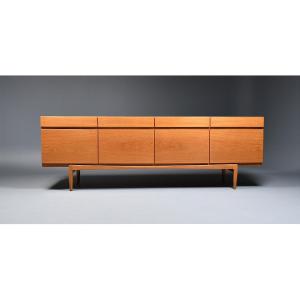 Scandinavian Vintage Sideboard Fa 66 Ib Kofod Larsen Oak