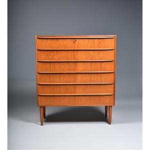 Vintage 6-drawer Teak Chest