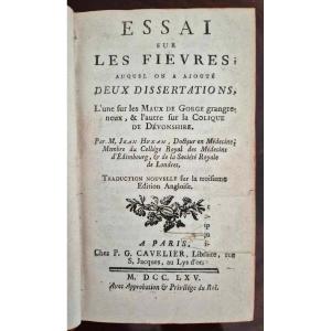 Essay On Fevers And Gangrenous Throats 1765 – Medicine 