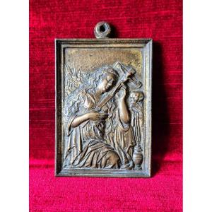 17th Century Bronze Kiss Of Peace
