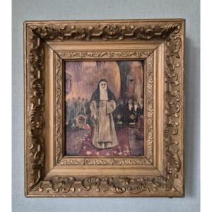 The Confirmation Of Vows - Oil On Panel, 1900