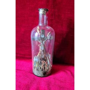 Bottle Of The Passion - Folk Art Ex-votive