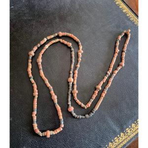 Row Of Pre-columbian Terracotta Beads 