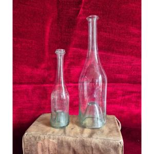 18th Century Blown Glass Bottles 