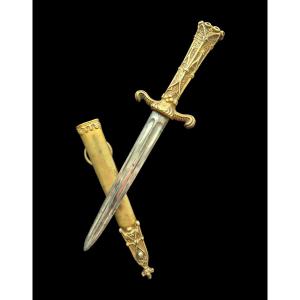 Pique-c*uille Memento Mori - Circa 1830 Troubadour Period - Dagger