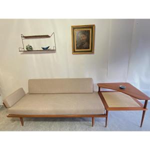 Ensemble Minerva Peter Hvidt And Orla Molgaard-nielsen For France & Son, Denmark, 1960s