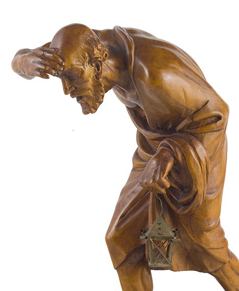 Sculpture De Diogene , XVIIIe Siecle , Art Venetien-photo-2