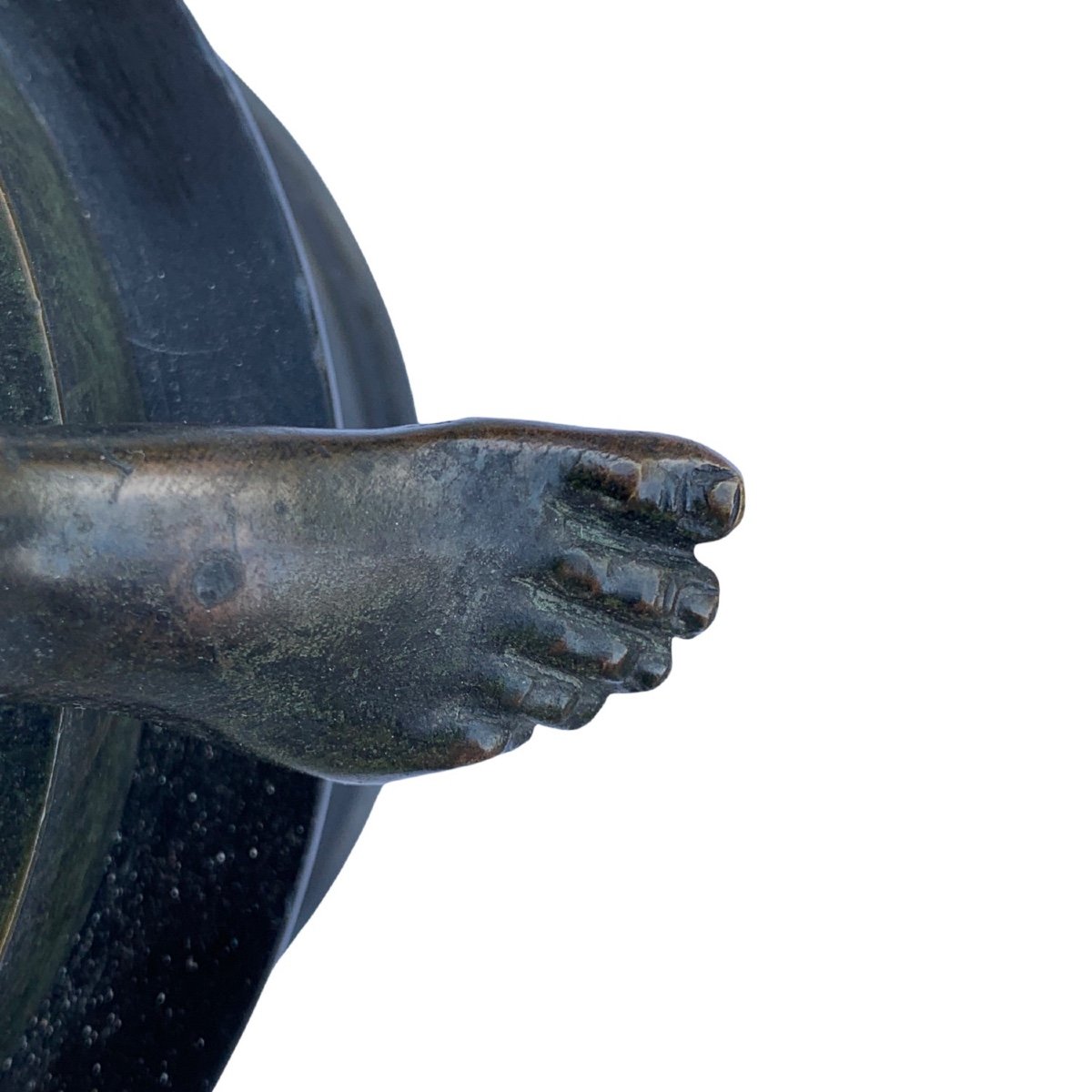 Sculpture En Bronze , Representant Le Spinario, Rome. XIXe Siecle-photo-2