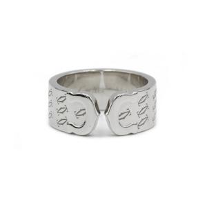 Cartier “double C” Ring In 18k White Gold – Size 52