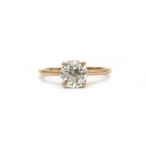 Solitaire - Rose Gold And 1.62 Carat Diamond