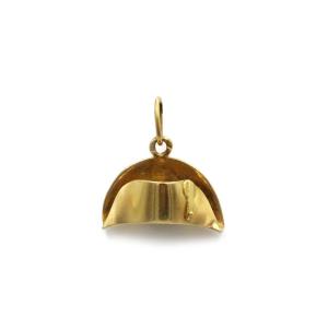 750 Yellow Gold Napoleon Tricorn Charm/pendant