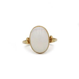 750 Yellow Gold Ring With Moonstone
