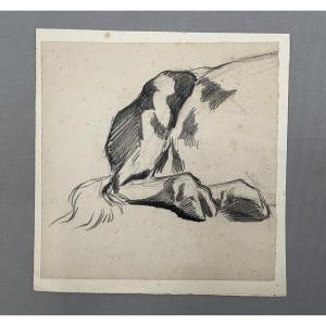 Cow Hooves, Drawing Attributed To Ferdinand Oger