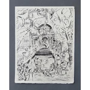 Emile Othon Friesz, Medicis Fountain, Luxembourg Gardens