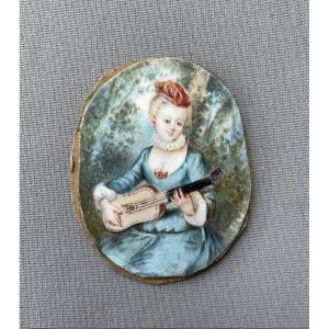 Young Musician, Miniature Painting