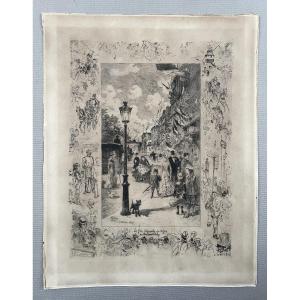 Félix Buhot, National Day On June 30th At Boulevard Clichy