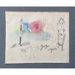 Surrealist Drawing, Artist To Be Determined