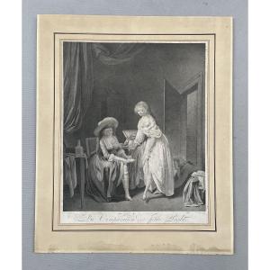 The Comparison Of Small Feet, Engraving After Boilly