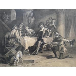 Felix Octavius Carr Darley, Medieval Scene