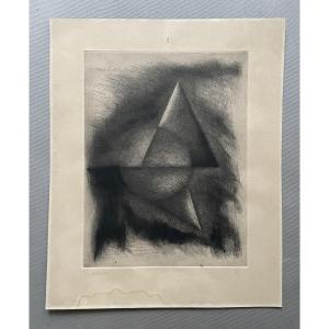 Abstraction, Engraving, Signature To Be Identified