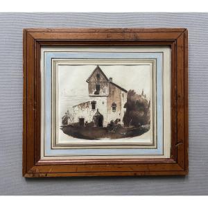 François-joseph-léo Drouyn, Brown Ink Wash