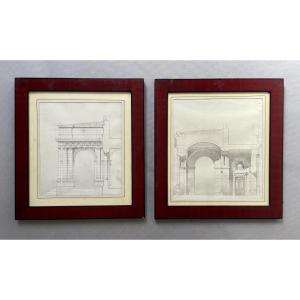 Two Architectural Drawings