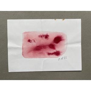 Félix Aublet, Watercolor - Greeting Card 1977