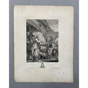 La Privation Sensible, Engraving By Simonet After Greuze