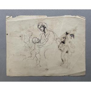 Madonna And Child, Sketch