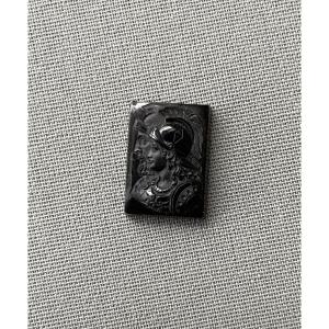Cameo, Helmeted Profiles, Brown Agate?