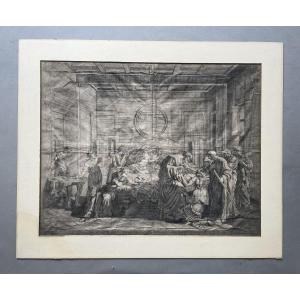 Extreme Unction - Jean Dughet, After Nicolas Poussin