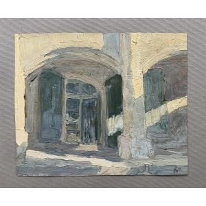 René Olivier, Oil On Paper