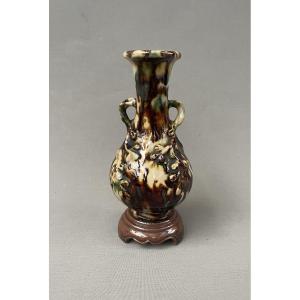 Glazed Stoneware Vase, China, 19th Century