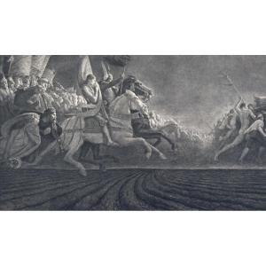 Joan Of Arc In Battle, Engraving, Large Format
