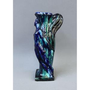 Art Nouveau Earthenware Pitcher
