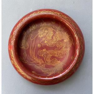 Lacquered Wooden Bowl, China, Late 19th Century