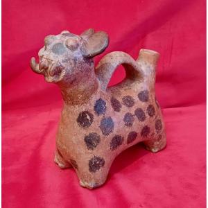Whistling Jaguar – Vicus 4th Century – Thermoluminescence Certificate -