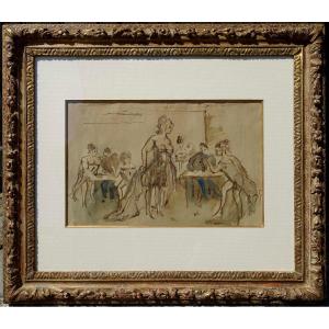 Constantin Guys (1802-1892) - Soliciting -