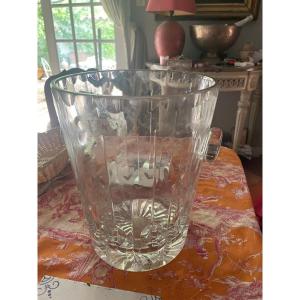 Very Beautiful Baccarat Bottle Cooler