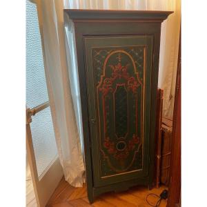 Lovely Painted Wardrobe From Uzès, Directoire Period