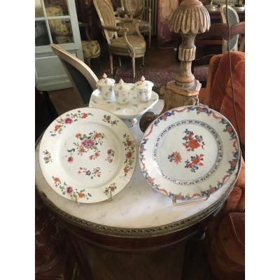Pair Of Plates Compagnie Des Indes XVIIIth