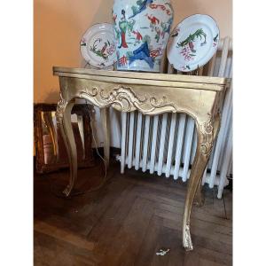Very Beautiful Louis XV Period Game Table - Golden Wood