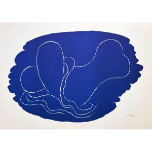 Baltasar Lobo, Abstract Nude Study, Original Lithograph Numbered And Signed
