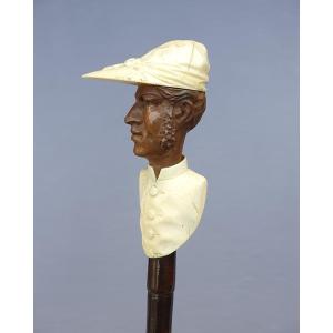 Jockey Cane, Horse Riding, Circa 1900