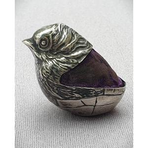 Pincushion, Pincushion, Silver Chick, Mordan & Co, 1904