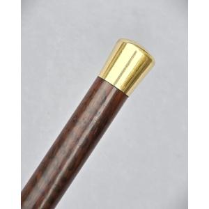Antique Walking Stick, Snakewood Shaft, 18-carat Gold Handle