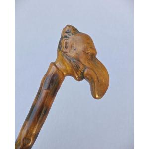 Folk Art Cane, Also Known As An Antisemitic "opinion" Cane