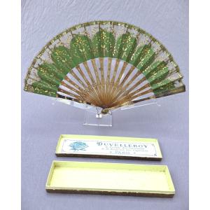 Antique Fan, Duvelleroy Paris, Circa 1900