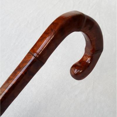 Burr Wood Cane, Art Deco Period