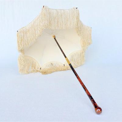 Victorian Umbrella, Parasol, 19th Century, Marbled Tortoiseshell Handle